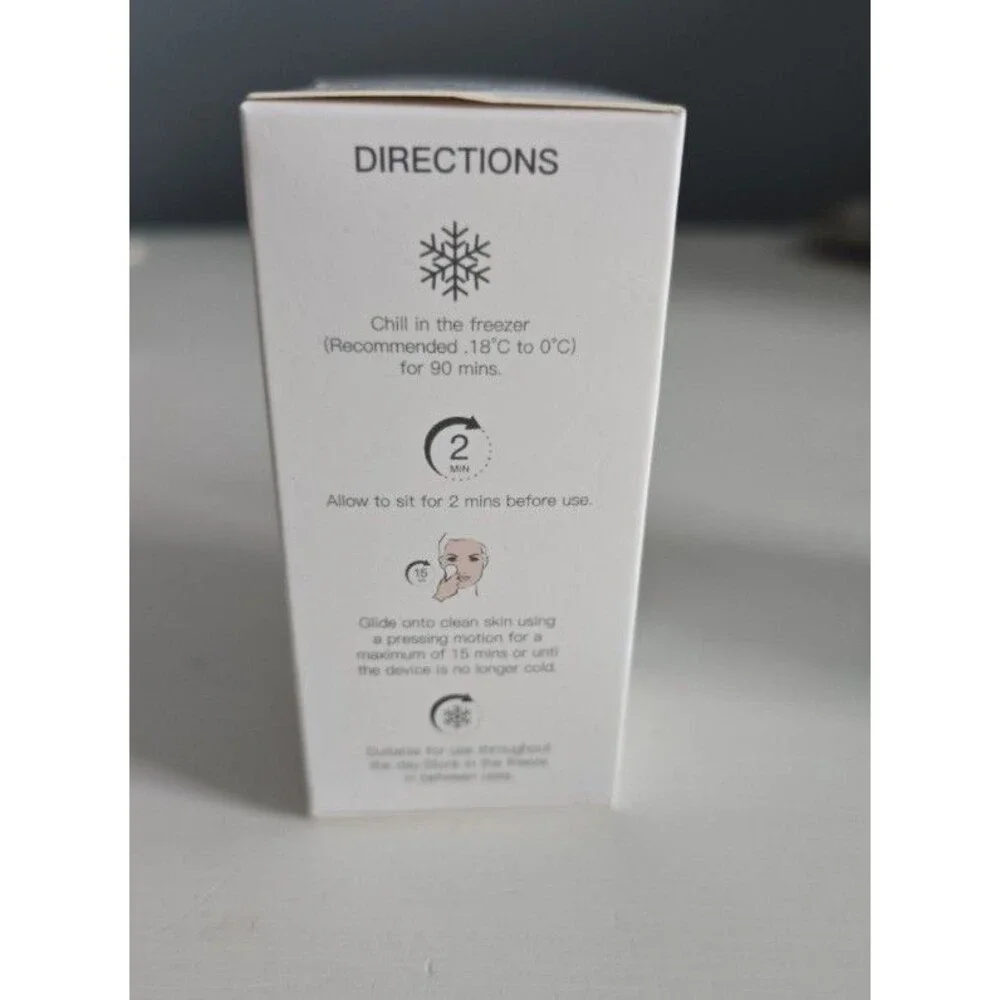 Skin Inc Cryo-Ice Sake Roller - Depuff, Sculpt, Detox Facial Tool New in Box